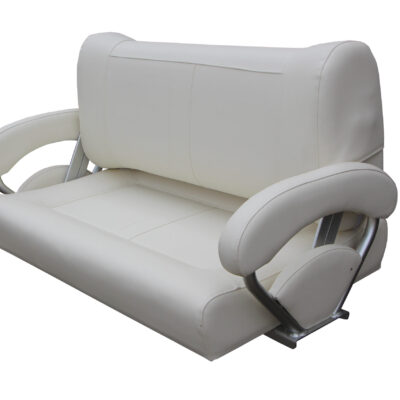 Sitzbank mit umklappbarer Rückenlehne, Farbe weiß